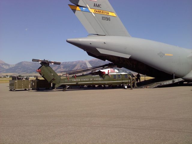 — — - Marine Corp 1 unloading from a C-17