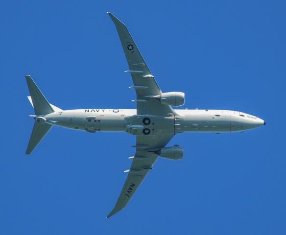 Boeing P-8 Poseidon — - A US Navy P-8 doing touch and goes at GSP.  They routinely make the trip up from Jacksonville and usually fly around for a couple of hours.