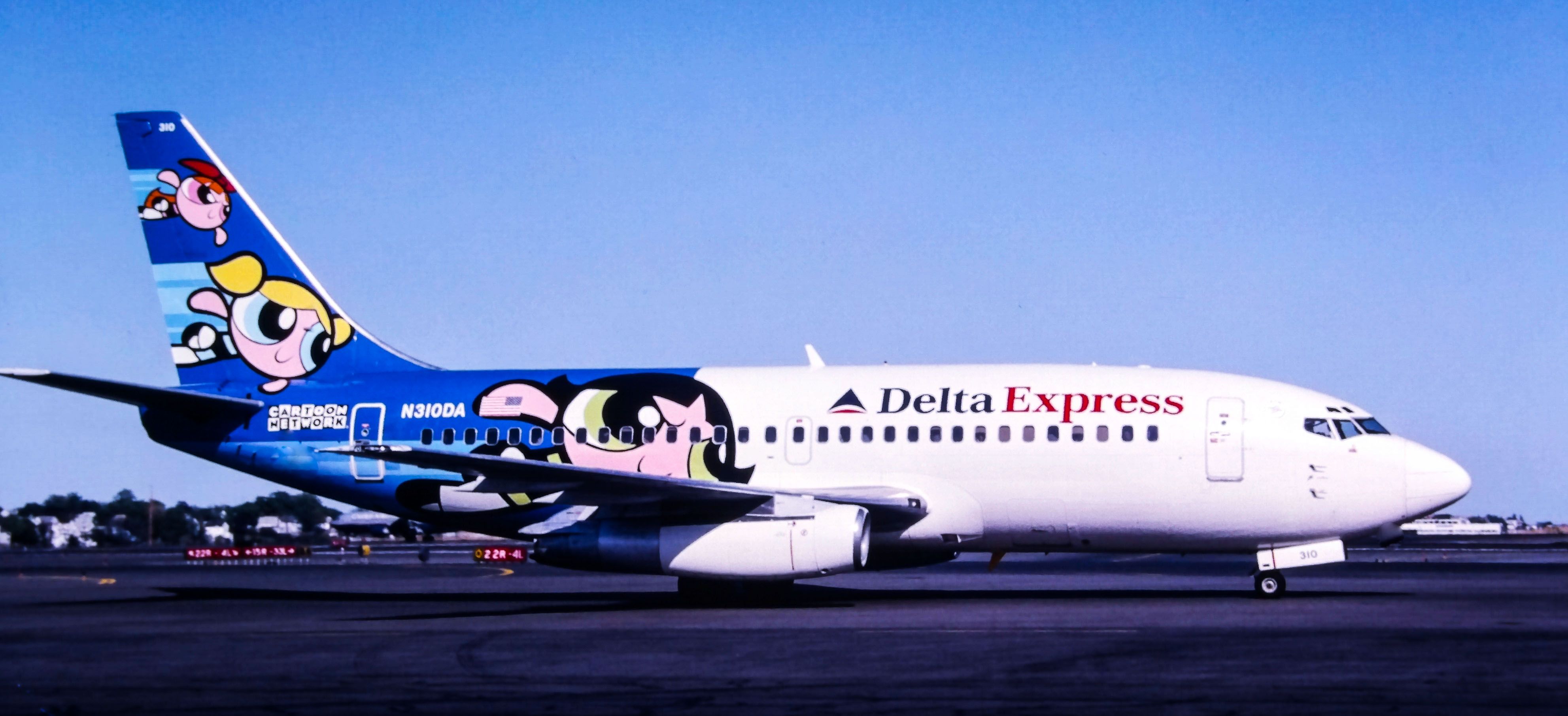 Boeing 737-200 (N310DA) - Delta Express "Powerpuff Girls Livery"  May 2001