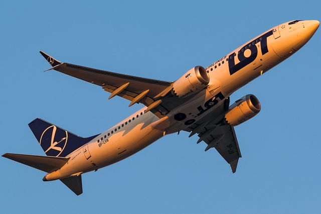 Boeing 737 MAX 8 (SP-LVB) - evening