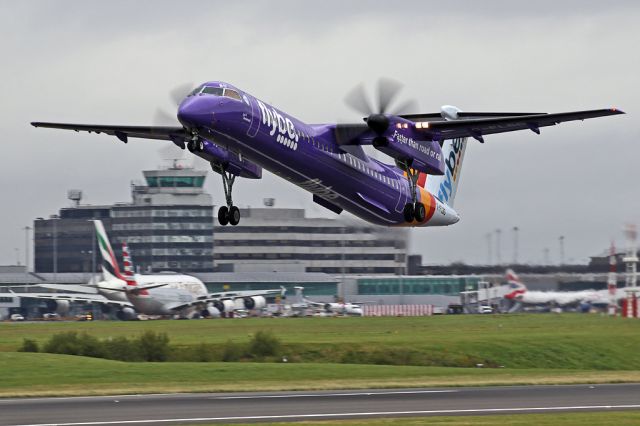 de Havilland Dash 8-400 (G-FLBD) - BEE862 off to Southampton.