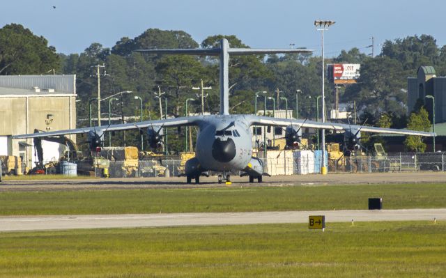 AIRBUS A-400M Atlas (CYL03) - BAF's gorgeous A400M has been in Gulfport this month for joint training over Camp Shelby. Hoping to catch it taking off soon!