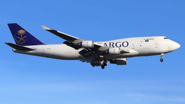 Boeing 747-400 (9H-AKA) - In Saudia colors