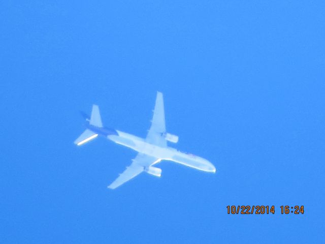 Boeing 757-200 (N947FD) - FedEx flight 522 from MEM to ICT over Southeastern Kansas at 38,000 feet.