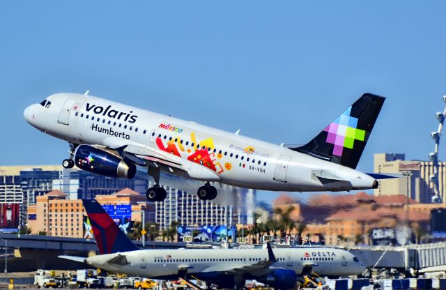 Airbus A319 (XA-VOH) - XA-VOH Volaris 2007 Airbus A319-133LR  (cn 3253) "Humberto" - Las Vegas - McCarran International (LAS / KLAS)br /USA - Nevada, February 27, 2014br /Photo: Tomás Del Coro