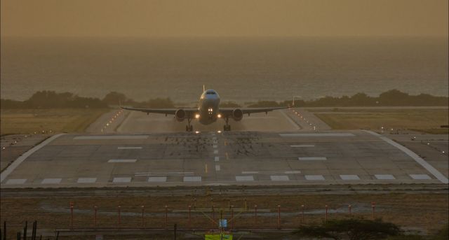 Airbus A320 — - Aircraft seen departing Aruba!
