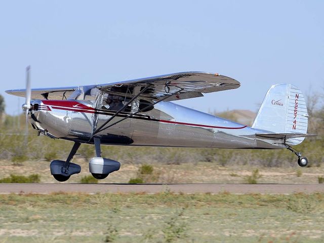 Cessna 140 (NC2574N) - Cessna 140 NC2574N at the Cactus Fly-in on March 2, 2012