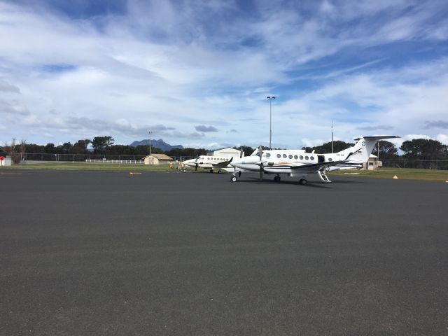 Beechcraft Super King Air 300 (A32348) - 2 Hudson Air Force Kingairs on the ground at Flinders Island