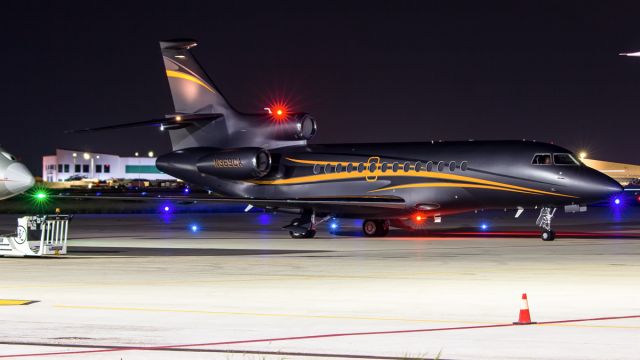 Dassault Falcon 7X (N369CA) - Parked at FBO ramp.