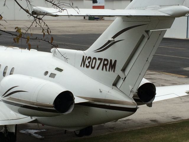 Hawker 800 (N307RM) - Fence job due to unpaid property tax