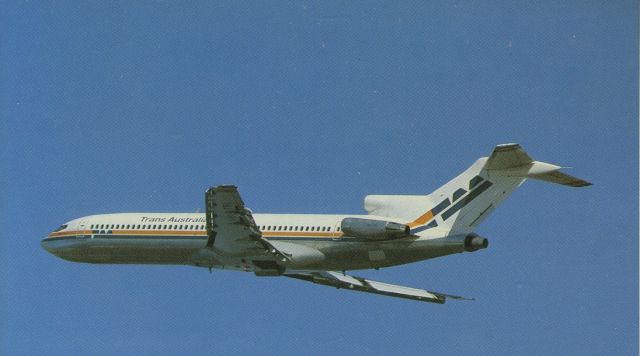 BOEING 727-200 (VH-TBI) - scanned from postcardbr /TAA