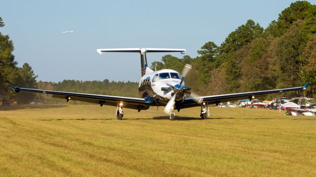 Pilatus PC-12 (N421PP) - Shot at the 36th annual Flying M Ranch fly-in and campout in Reklaw, Texas.