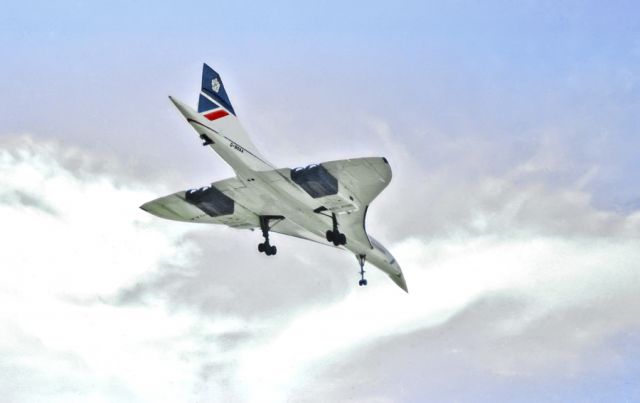 Aerospatiale Concorde (G-BOAA) - Concorde landing at KTPA approx April 1985 to launch British Airways direct flights to London from Tampa. In those days it was a TriStar with a 1 hour stop in Bermuda. After about 4 years they started non stops to Gatwick. Originally once a week, now daily.