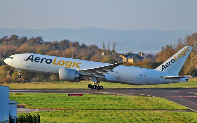 Boeing 777-200 (D-AALE) - aerologic b777 d-aale dep shannon for frankfurt 2/11/15.