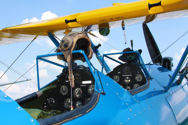 EAA Biplane (N63301) - U.S. Army Sternman PT-17. Photo taken at L.B. Duck 2013 annual fly-in, Adamsville, MI