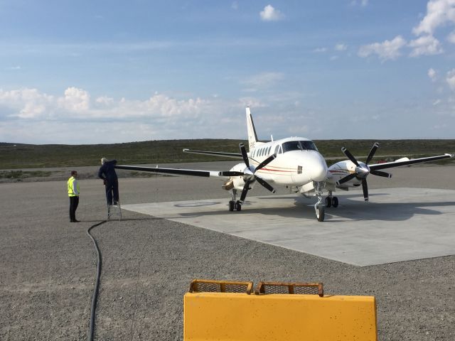 Beechcraft King Air 100 (C-FIME) - July 20 ,2016 5:09 pm Pepin & fortin Constructions charter plane.