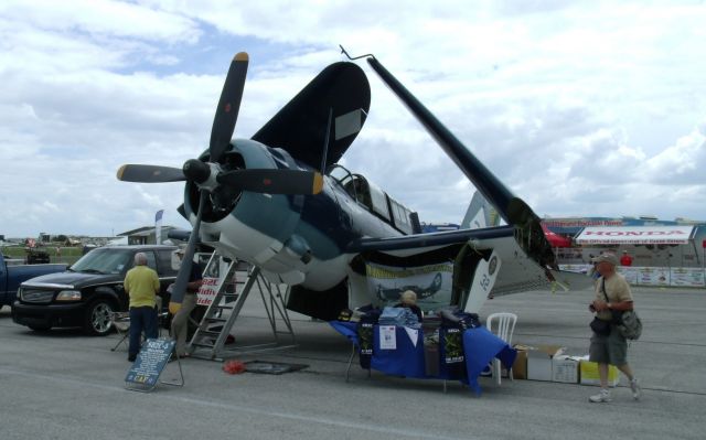 — — - Commemorative Air Force SB2C Helldiver at Sun 'n' Fun 2013. They claimed it was the last airworthy flying example in the world.