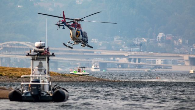 N69F — - Seattle's KIRO News 7 Bell 407 taking in the SeaFair activities on Lake Washington