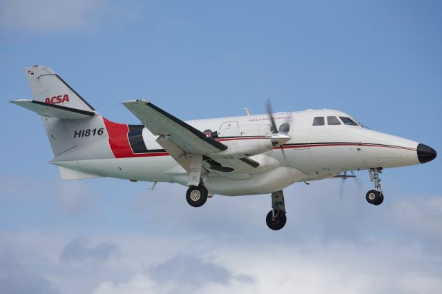 British Aerospace Jetstream Super 31 (HI816) - Air Century Jetstream 31 landing in Sint Maarten - Jan 5, 2013