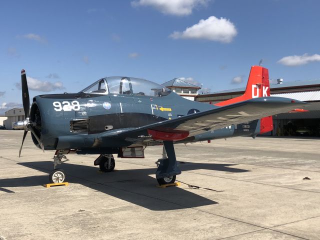 North American Trojan (N28CU) - 1956 NORTH AMERICAN T-28B at Hollister, CA - KCVH - May 2018