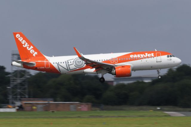 Airbus A320neo (G-UZHA) - Easyjet's first NEO.  EZY1180 arriving from Faro