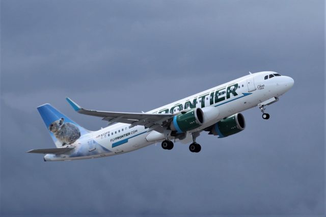 Airbus A320neo (N331FR) - "Choo" The Pika taking off from Palm Beach International airport on the 30rd of June, 2018. This a new plane and it has been in service for only a few weeks. 1st photo of this airplane on Flightaware. 