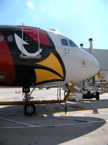 Airbus A319 (N837AW) - Go Cards !!!