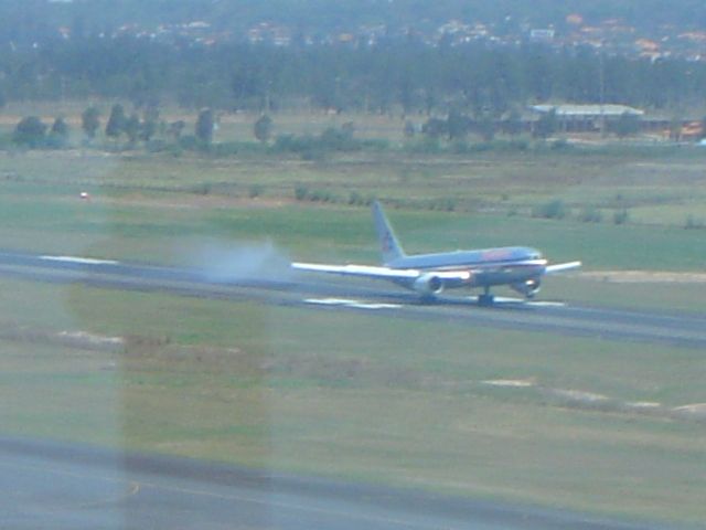 — — - AAL B767 arriving RWY 02 ASU, at midday few years a go.