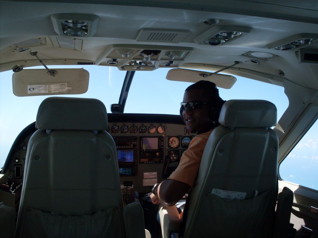 Cessna Caravan (N52JJ) - My boy Angelo over the Bahamas in a 208B