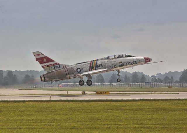 North American Super Sabre (N2011V) - Take off at KFWA