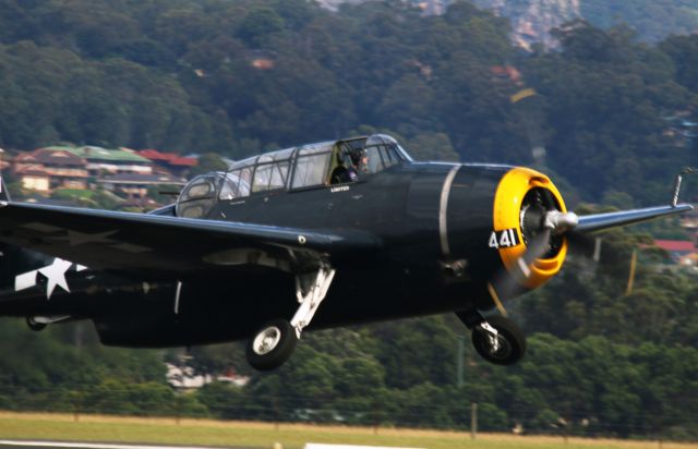 Grumman G-40 Avenger (N441) - Grumman TBM 3E Avenger taking off at Wings over Illawarra Air Show