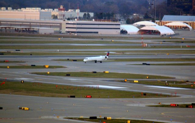 Canadair Regional Jet CRJ-700 — - "Acey" 5264 taxis out to depart for LaGuardia.