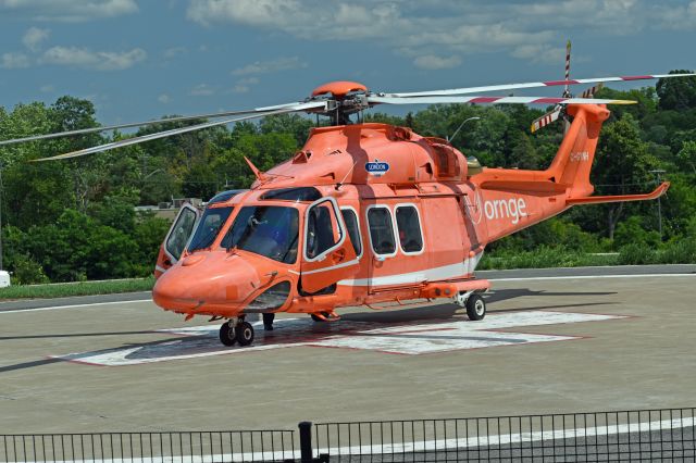 BELL-AGUSTA AB-139 (C-GYNH) - 2010 Agusta AW-139 (C-GYNH/41230) had just arrived from Ottawa International Airport (CYOW) on July 14, 2021. Note it is still wearing the old livery.