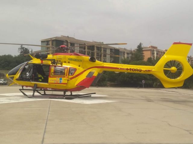 N20011 — - EliAmbulance of Cagliari, landed in Ospedale Brotzu Cagliari 9/06/2019