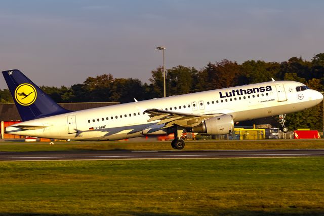 Airbus A320 (D-AIQF) - beautiful octobre afternoonlight