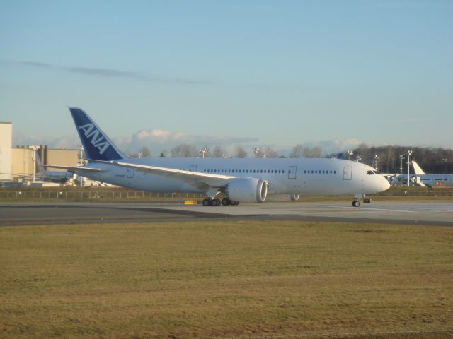 — — - BOEING 787 taxiing for FAA certification testing, KPAE, Paine Field, Future of Flight, Everett, WA. Photo taken Thursday, Jan. 20th, 2011. Visit the Future of FLight-! Its awesome..