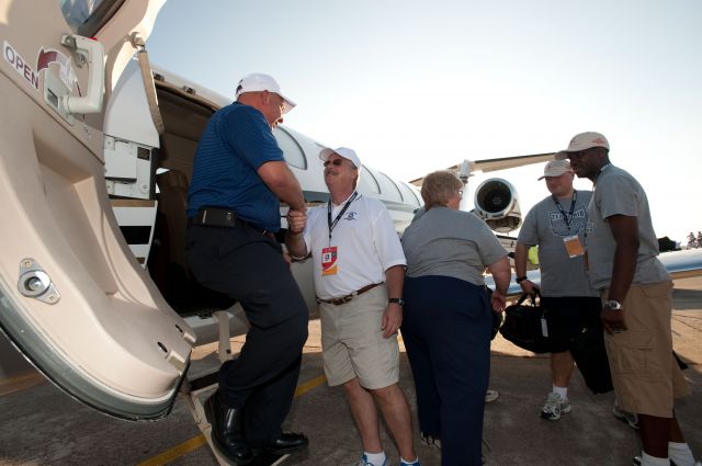 CSOA — - Cessna Special Olympics Airlift 2010 - http://flightaware.com/airlift/ - Airlift and Athletes arriving in Lincoln, Nebrasks on July 17, 2010.  Photos Courtesy Cessna Aircraft Company