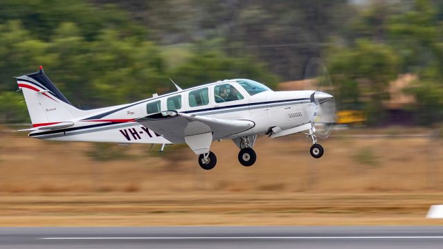 Beechcraft Bonanza (36) (VH-YLL) - Departing ROK/YBRK at 7:16 am today.