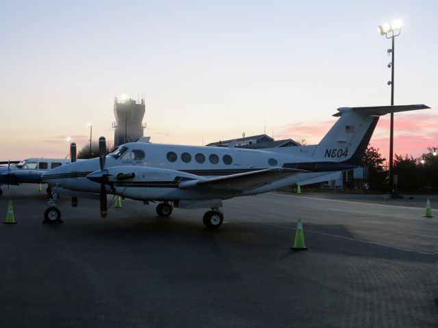 Beechcraft Super King Air 200 (N804) - Early Monday morning.