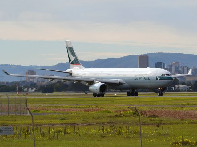 Airbus A330-300 (B-LAJ) - On taxi-way heading for take off on runway 05, for flight home to Hong Kong via Melbourne. Thursday 12th July 2012.