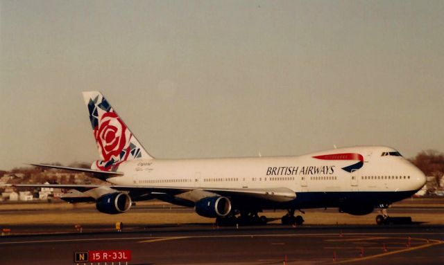 Boeing 747-200 (G-BDXK) - From April 1999 - Chelsea Rose World Tail Scheme. 