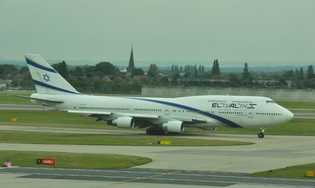 Boeing 747-400 (4X-ELB) - El Al Israel Airlines Boeing 747-458 4X-ELB leaving London Heathrow