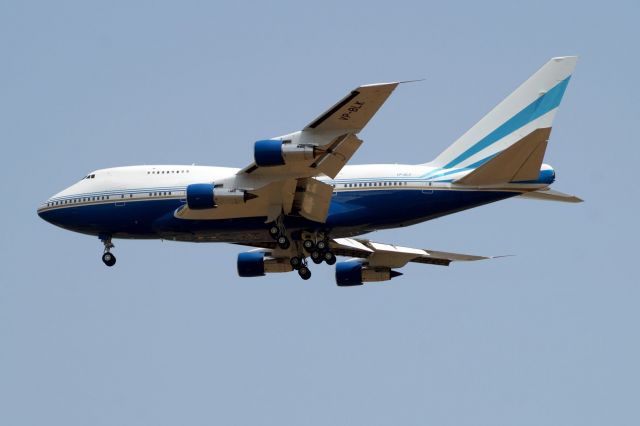 Boeing 747-200 (VP-BLK) - A rear opportunity to spot this beautiful LV Sands B747SP in ATH/LGAV