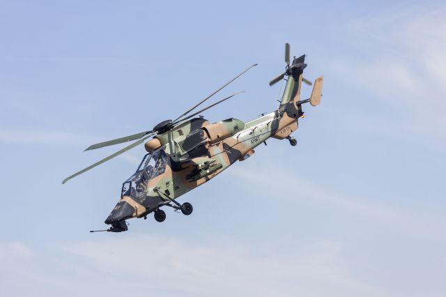 Eurocopter Tigre (A38014) - Australian Army (A38-014) Eurocopter EC-655 Tiger ARH departing Wagga Wagga Airport.