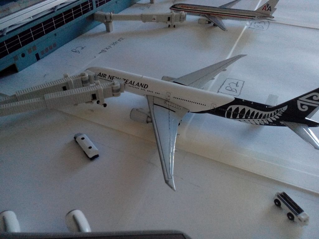 BOEING 777-300 (ZK-OKR) - This is another one of my 1 400 models. It is the Air New Zealand 777-300ER headed off to Auckland from Los Angeles.