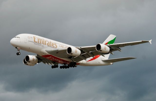 Airbus A380-800 (A6-EDH) - TAKEN FROM THE BA HANGER