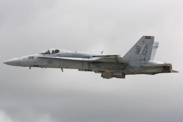 McDonnell Douglas FA-18 Hornet (N163446) - US Navys F/A-18 Hornet performs during the 2012 Florida International Airshow