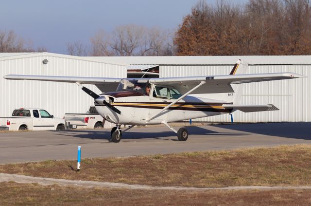 Cessna Skyhawk (N63470) - UCM’s P-model Skyhawk about to start up outside hangar “Big 3!”