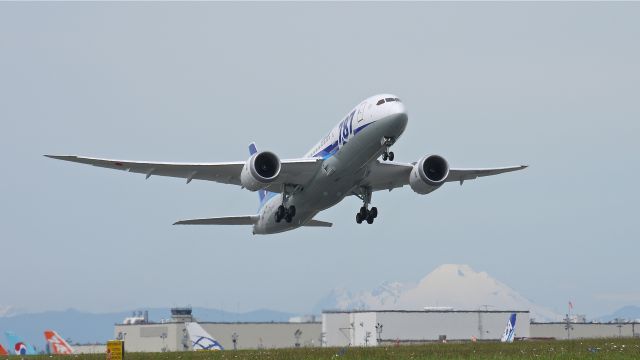 Boeing 787-8 (JA810A) - BOE507 on rotation from Rwy 16R for a flight test on 6/15/12. (ln 48 / cn 34506).