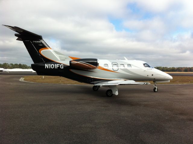 Embraer Phenom 100 (N101FG) - This aircraft supercedes previous University Athletic Association aircraft registered as N101FG.  Please edit the information accordingly.